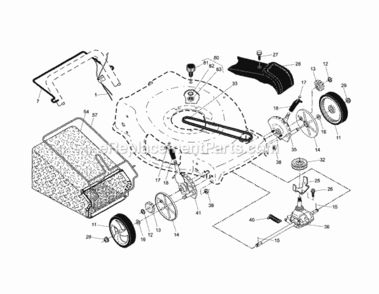 Page B Diagram and Parts List for 917376395  Craftsman Lawn Mower