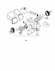 Page A Diagram and Parts List for 917376410  Craftsman Lawn Mower