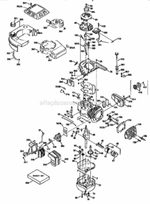 Page C Diagram and Parts List for 917376440  Craftsman Lawn Mower