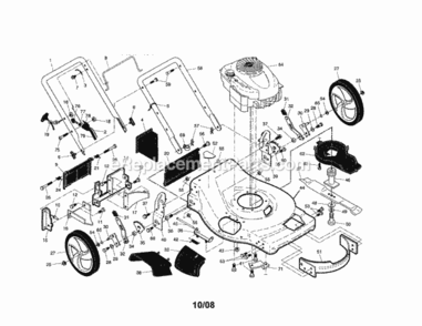Page A Diagram and Parts List for 917376483  Craftsman Lawn Mower
