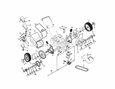 Page B Diagram and Parts List for 917376510  Craftsman Lawn Mower