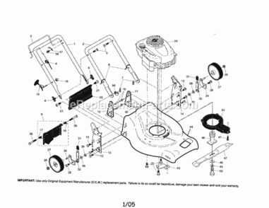 Part Location Diagram of 532404427 Craftsman Wheel.8 X 1.75