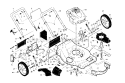 EngineHousingHandles Diagram and Parts List for 917376673  Craftsman Lawn Mower