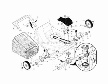 Page B Diagram and Parts List for 917376730  Craftsman Lawn Mower
