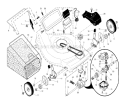 Drive ControlGear CaseWheels Diagram and Parts List for 917376742  Craftsman Lawn Mower