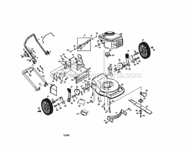 Part Location Diagram of 175475 Husqvarna Lawn Mower Housing