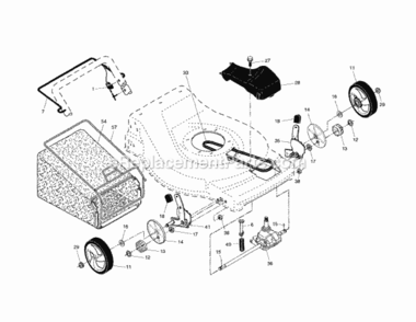 Page B Diagram and Parts List for 917376806  Craftsman Lawn Mower