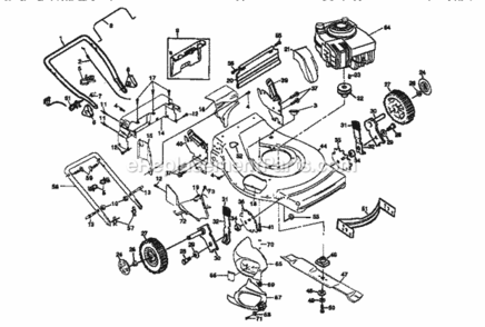 Page A Diagram and Parts List for 917376940  Craftsman Lawn Mower