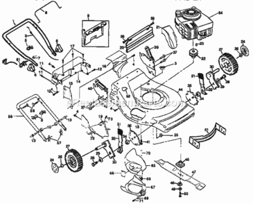 Part Location Diagram of 701456 Briggs and Stratton Rotor, 60hz