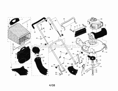 Page A Diagram and Parts List for 917376991  Craftsman Lawn Mower