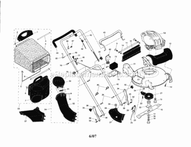 Page A Diagram and Parts List for 917377031  Craftsman Lawn Mower