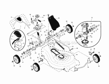 Page B Diagram and Parts List for 917377042  Craftsman Lawn Mower