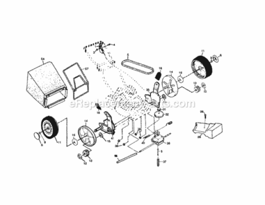 Page B Diagram and Parts List for 917377050  Craftsman Lawn Mower