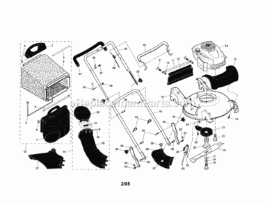 Page A Diagram and Parts List for 917377090  Craftsman Lawn Mower
