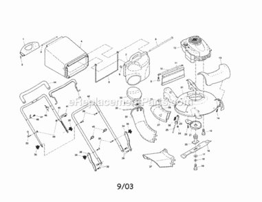 Page A Diagram and Parts List for 917377110  Craftsman Lawn Mower