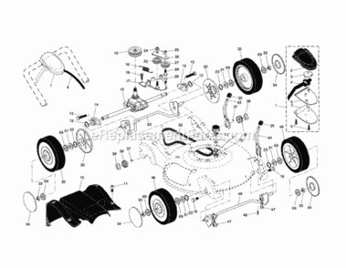Page B Diagram and Parts List for 917377120  Craftsman Lawn Mower