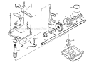 Gear Case Diagram and Parts List for 917377151  Craftsman Lawn Mower