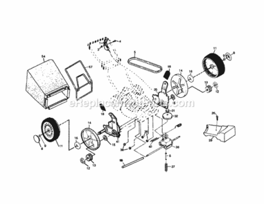 Page B Diagram and Parts List for 917377152  Craftsman Lawn Mower