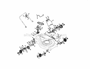 Page B Diagram and Parts List for 917377160  Craftsman Lawn Mower