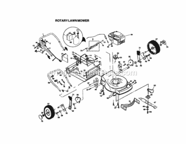 Page B Diagram and Parts List for 917377170  Craftsman Lawn Mower