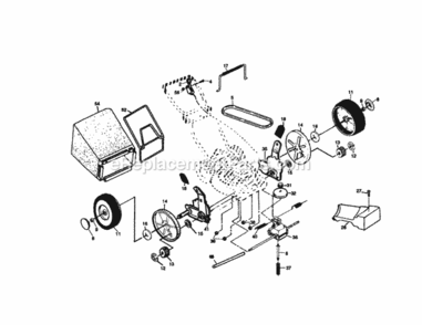 Page C Diagram and Parts List for 917377170  Craftsman Lawn Mower