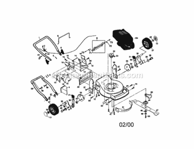 Page A Diagram and Parts List for 917377180  Craftsman Lawn Mower