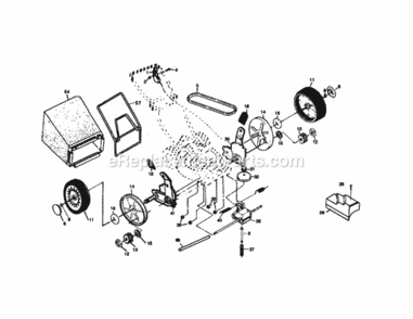 Page B Diagram and Parts List for 917377180  Craftsman Lawn Mower