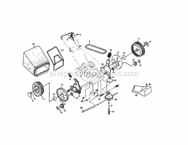 Page B Diagram and Parts List for 917377190  Craftsman Lawn Mower