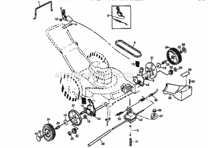 Page B Diagram and Parts List for 917377210  Craftsman Lawn Mower