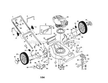 Part Location Diagram of 583121701 Craftsman Housing.21.H