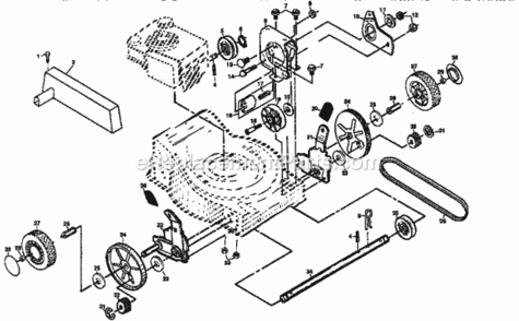 Page B Diagram and Parts List for 917377251  Craftsman Lawn Mower