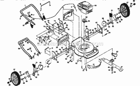 Page A Diagram and Parts List for 917377260  Craftsman Lawn Mower