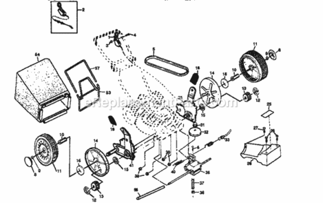 Page B Diagram and Parts List for 917377260  Craftsman Lawn Mower