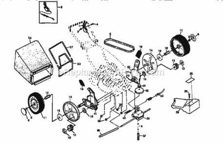Page B Diagram and Parts List for 917377262  Craftsman Lawn Mower