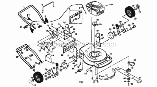 Page A Diagram and Parts List for 917377263  Craftsman Lawn Mower