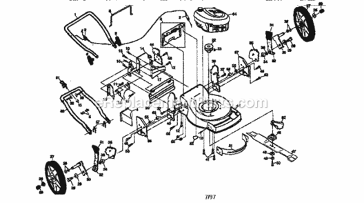 Page A Diagram and Parts List for 917377273  Craftsman Lawn Mower