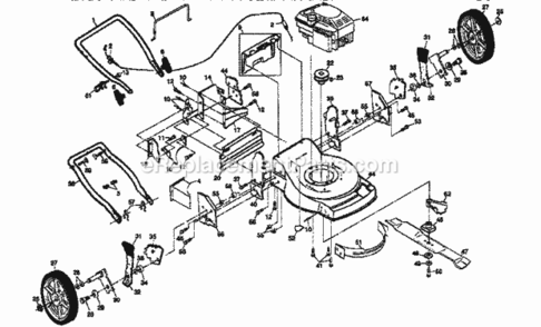 Page A Diagram and Parts List for 917377280  Craftsman Lawn Mower