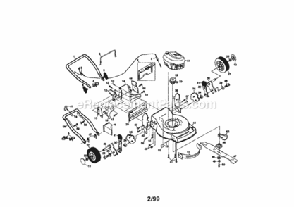 Page A Diagram and Parts List for 917377292  Craftsman Lawn Mower