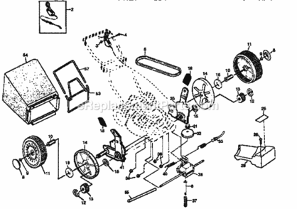 Page B Diagram and Parts List for 917377300  Craftsman Lawn Mower