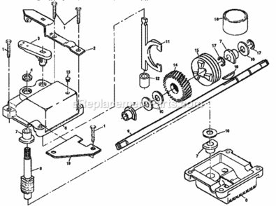 Page C Diagram and Parts List for 917377301  Craftsman Lawn Mower