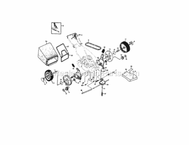 Page B Diagram and Parts List for 917377303  Craftsman Lawn Mower