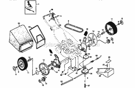 Page C Diagram and Parts List for 917377311  Craftsman Lawn Mower