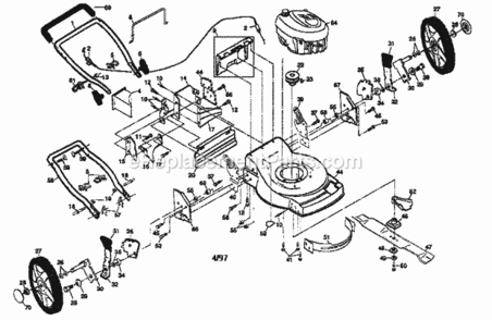 Part Location Diagram of 158903 Craftsman Housing