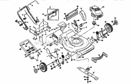 Page B Diagram and Parts List for 917377330  Craftsman Lawn Mower