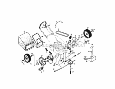 Page B Diagram and Parts List for 917377353  Craftsman Lawn Mower