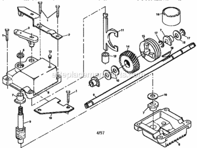 Page A Diagram and Parts List for 917377361  Craftsman Lawn Mower