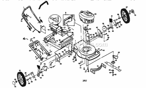 Page A Diagram and Parts List for 917377362  Craftsman Lawn Mower