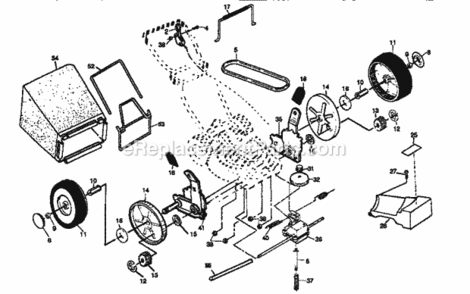 Page B Diagram and Parts List for 917377362  Craftsman Lawn Mower