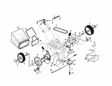 Page B Diagram and Parts List for 917377363  Craftsman Lawn Mower