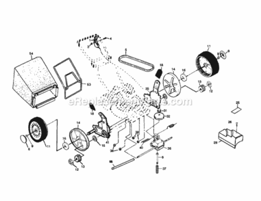 Page B Diagram and Parts List for 917377381  Craftsman Lawn Mower